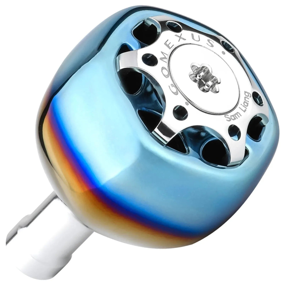 RL - Angelrollentuning - Gomexus Titanium Galaxy Knob 38mm - Knob - Silber - 