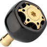 RL - Angelrollentuning - Gomexus Titanium Galaxy Knob 38mm - Knob - Schwarz | Gold - 
