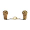 RL-Angelrollentuning- Gomexus Titanium Handle 80 mm mit Zypressenholz Knobs 22 mm - Handle-8x5 mm-Silber | Gold-