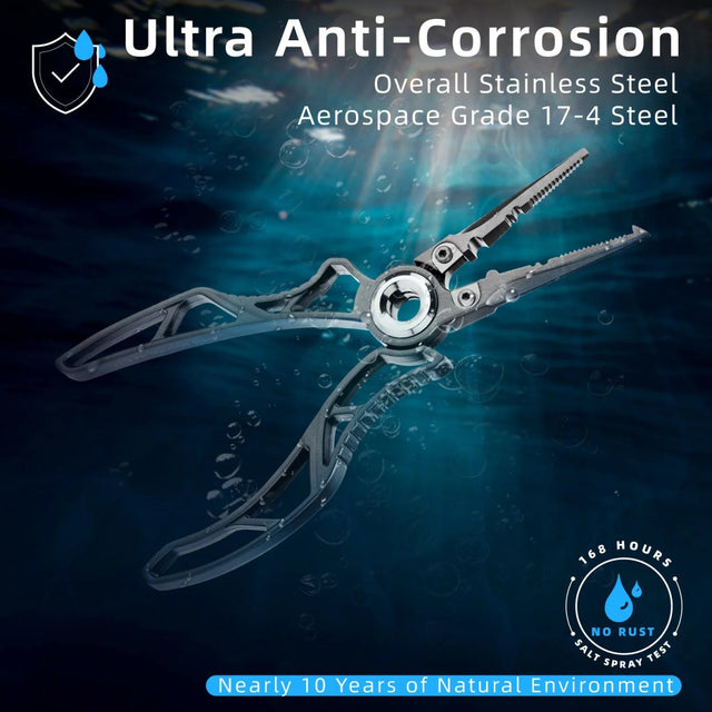 RL - Angelrollentuning - Gomexus Zange Exoskeleton Stainless Steel Fishing Pliers - 