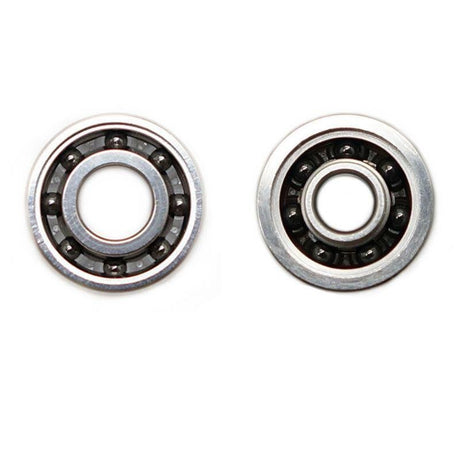 Zwei Hedgehog Studio „Kattobi“ Tuning Kit Keramik Kugellager (1040 & 1030 Air HD), entwickelt für Shimano- und Abu Garcia-Rollen, werden nebeneinander mit sichtbaren Ringen und Kugelelementen auf weißem Hintergrund angezeigt.