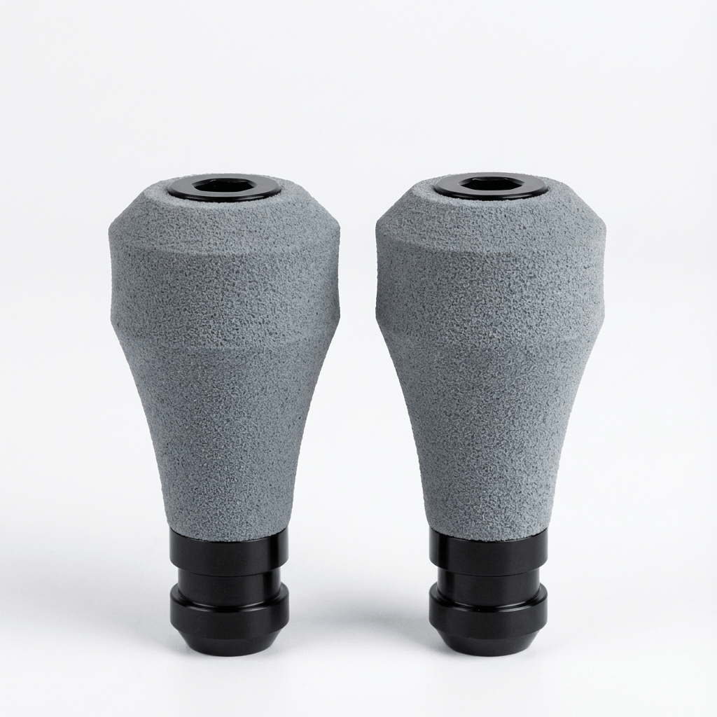 RL - Angelrollentuning - Maktub EVA - Griffhüllen Grau | 2 Stück - 26 mm - 