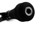 RL - Angelrollentuning - Maktub Power Handle 120 mm aus super Duraluminium mit 26 mm EVA Knobs für Shimano & Daiwa Baitcaster - 7x4 mm - 