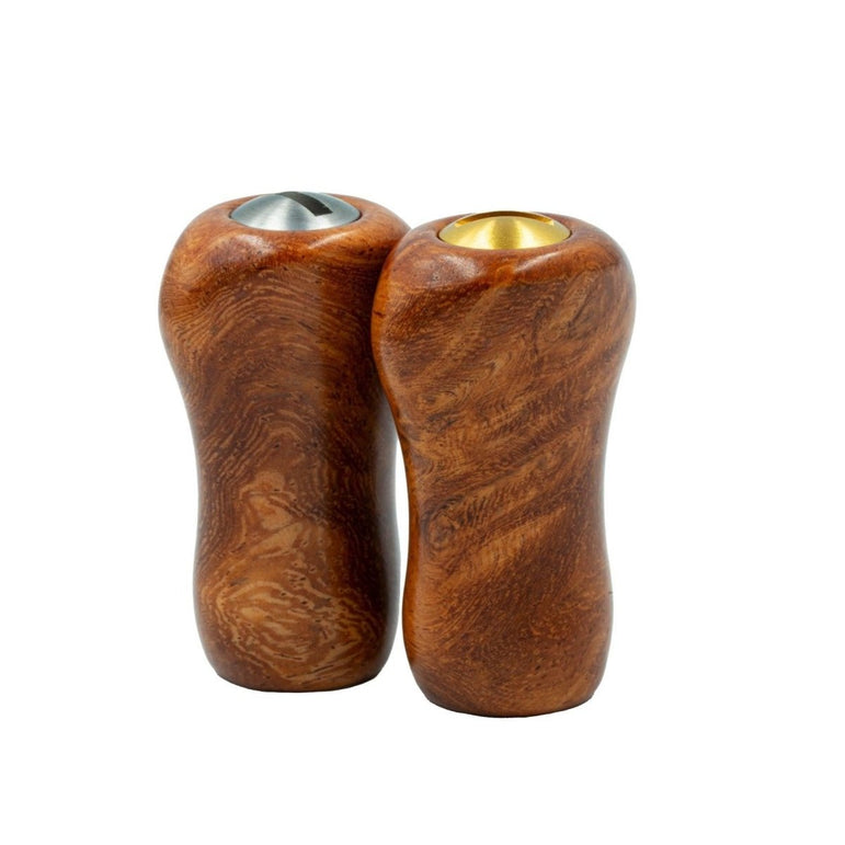 RL - Angelrollentuning - Premium Naturholz Small Gourd Knob - Amboyna - Matt - 