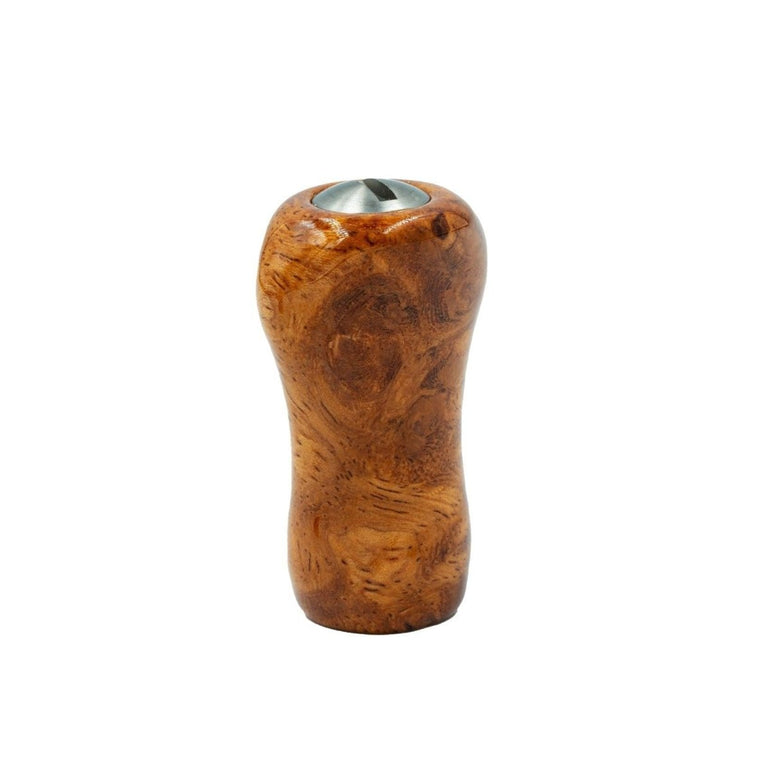 RL - Angelrollentuning - Premium Naturholz Small Gourd Knob - Amboyna - Glänzend - 