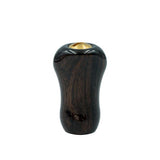 RL - Angelrollentuning - Premium Naturholz Small Gourd Knob - Ebony - Glänzend - 