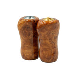 RL - Angelrollentuning - Premium Naturholz Small Gourd Knob - Amboyna - Glänzend - 