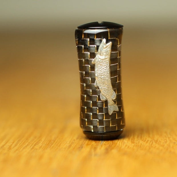 RL - Angelrollentuning - Custom Knob Carbon | Handcrafted - Gold Carbon - Hecht - 