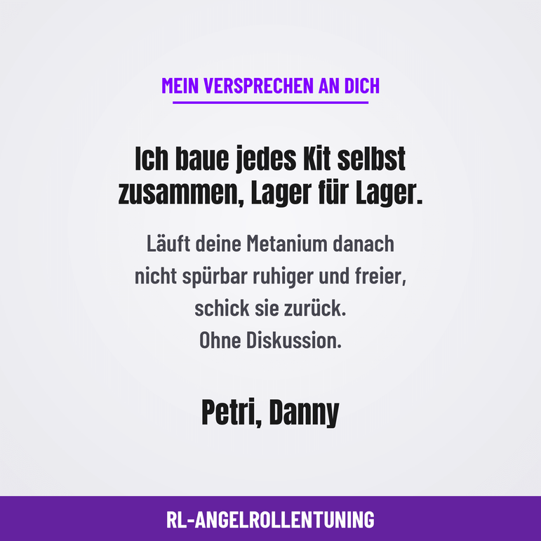 RL-Angelrollentuning- RL-TNG Komplett Kugellager Tuning Kit für Shimano 23 Metanium - BC Kugellager - 