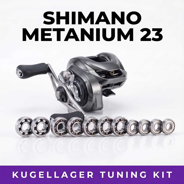RL-Angelrollentuning- RL-TNG Komplett Kugellager Tuning Kit für Shimano 23 Metanium - BC Kugellager - 