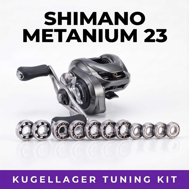 RL-Angelrollentuning- RL-TNG Komplett Kugellager Tuning Kit für Shimano 23 Metanium - BC Kugellager - 