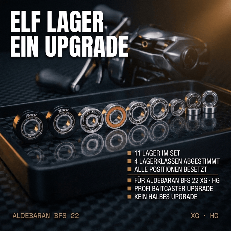 RL - Angelrollentuning - RL - TNG Komplett Kugellager Tuning Kit für Shimano Aldebaran BFS 22 - BC Kugellager - 