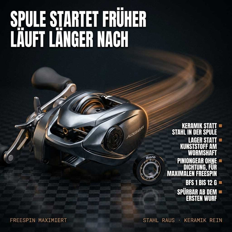 RL - Angelrollentuning - RL - TNG Komplett Kugellager Tuning Kit für Shimano Aldebaran BFS 22 - BC Kugellager - 