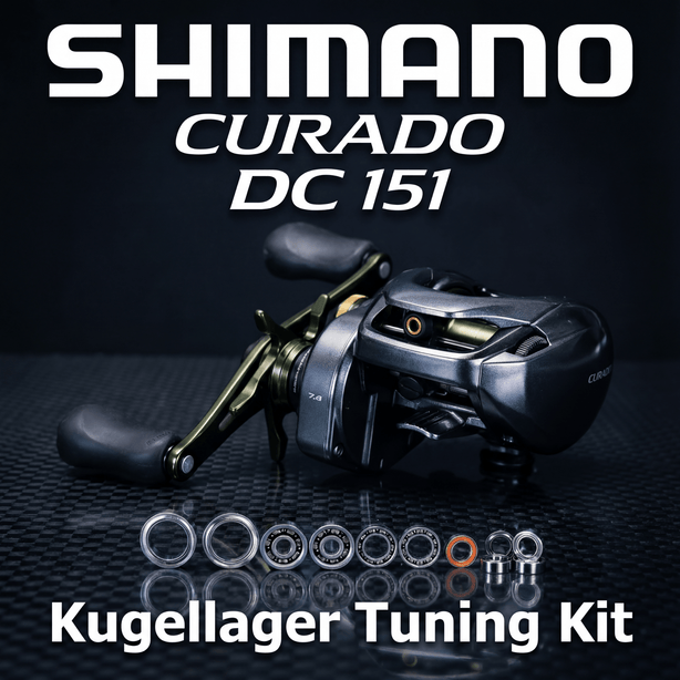 RL - Angelrollentuning - RL - TNG Komplett Kugellager Tuning Kit für Shimano Curado DC 151 - BC Kugellager - 