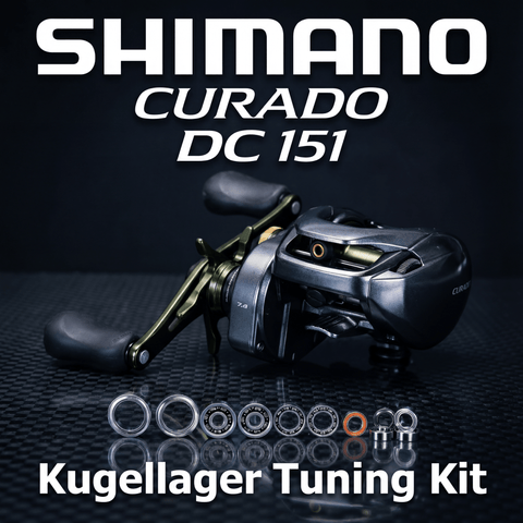 RL - Angelrollentuning - RL - TNG Komplett Kugellager Tuning Kit für Shimano Curado DC 151 - BC Kugellager - 