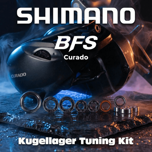 RL - Angelrollentuning - RL - TNG Komplett Kugellager Tuning Kit für Curado BFS – 10 Lager Full Upgrade - BC Kugellager - 