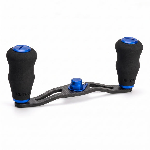 RL-Angelrollentuning- RL-TNG DRG 95 Carbon Handle mit OCT EVA Knobs - Handle-Blau-7x4 mm-