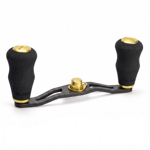 RL-Angelrollentuning- RL-TNG DRG 95 Carbon Handle mit OCT EVA Knobs - Handle-Gold-7x4 mm-