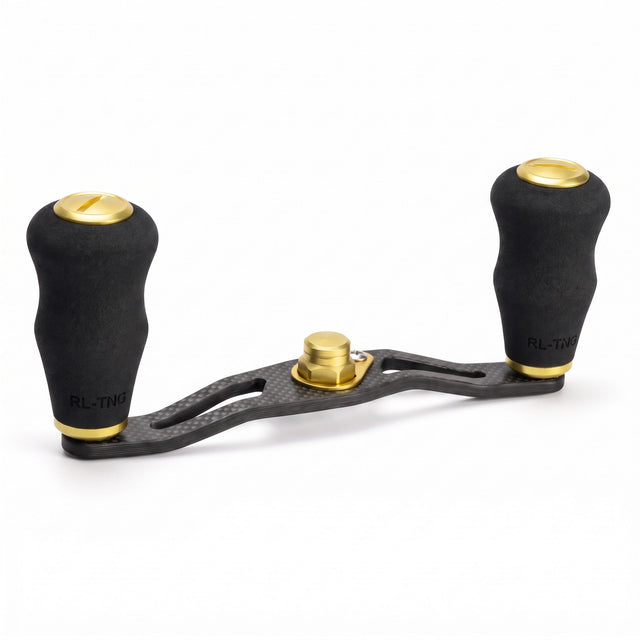 RL-Angelrollentuning- RL-TNG DRG 95 Carbon Handle mit OCT EVA Knobs - Handle-Gold-7x4 mm-
