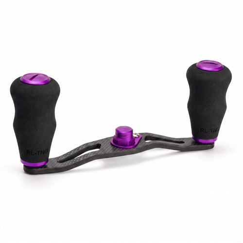 RL-Angelrollentuning- RL-TNG DRG 95 Carbon Handle mit OCT EVA Knobs - Handle-Lila-7x4 mm-