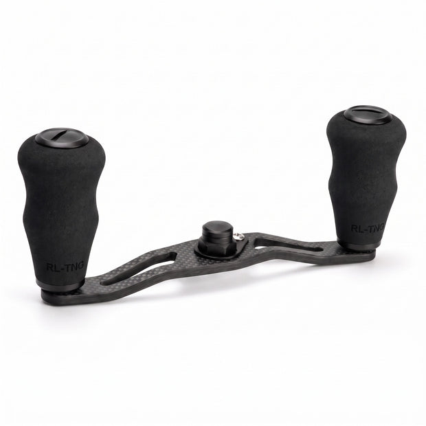 RL-Angelrollentuning- RL-TNG DRG 95 Carbon Handle mit OCT EVA Knobs - Handle-Schwarz-7x4 mm-