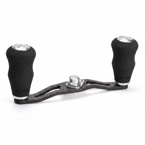 RL-Angelrollentuning- RL-TNG DRG 95 Carbon Handle mit OCT EVA Knobs - Handle-Silber-7x4 mm-