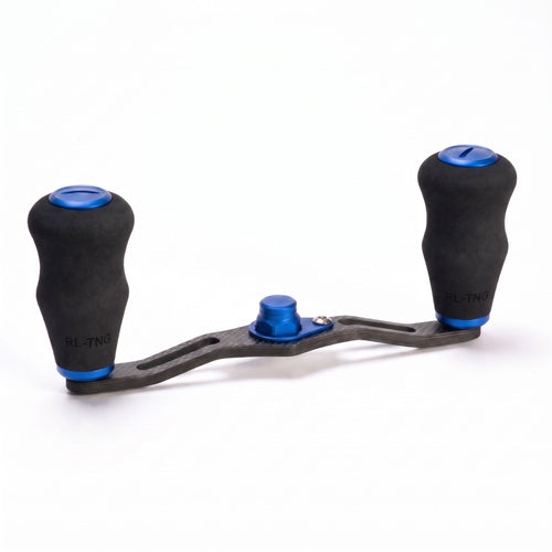 RL-Angelrollentuning- RL-TNG EGL 95 Carbon Handle mit OCT EVA Knobs - Handle-Blau-7x4 mm-