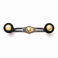 RL-Angelrollentuning- RL-TNG EGL 95 Carbon Handle mit OCT EVA Knobs - Handle-Gold-7x4 mm-