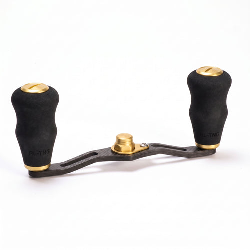 RL-Angelrollentuning- RL-TNG EGL 95 Carbon Handle mit OCT EVA Knobs - Handle-Gold-7x4 mm-