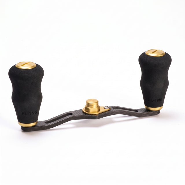 RL-Angelrollentuning- RL-TNG EGL 95 Carbon Handle mit OCT EVA Knobs - Handle-Gold-7x4 mm-