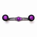 RL-Angelrollentuning- RL-TNG EGL 95 Carbon Handle mit OCT EVA Knobs - Handle-Lila-7x4 mm-