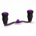 RL-Angelrollentuning- RL-TNG EGL 95 Carbon Handle mit OCT EVA Knobs - Handle-Lila-7x4 mm-