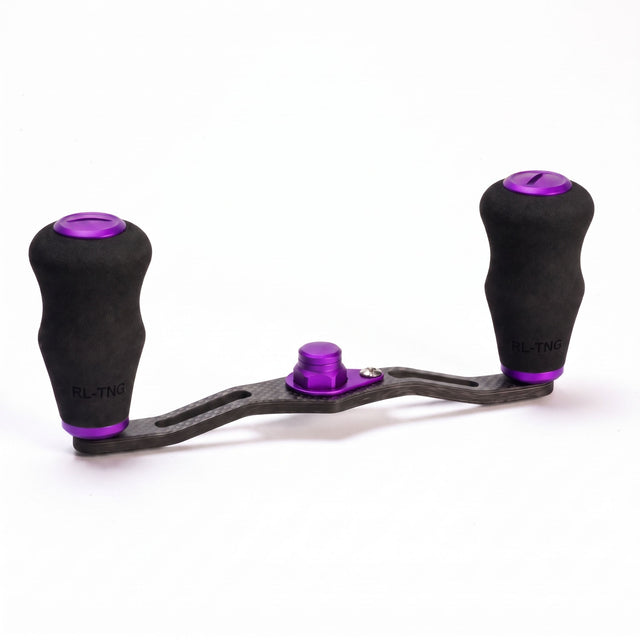 RL-Angelrollentuning- RL-TNG EGL 95 Carbon Handle mit OCT EVA Knobs - Handle-Lila-7x4 mm-