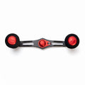 RL-Angelrollentuning- RL-TNG EGL 95 Carbon Handle mit OCT EVA Knobs - Handle-Rot-7x4 mm-