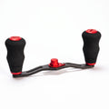 RL-Angelrollentuning- RL-TNG EGL 95 Carbon Handle mit OCT EVA Knobs - Handle-Rot-7x4 mm-