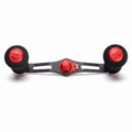 RL-Angelrollentuning- RL-TNG EGL 95 Carbon Handle mit OCT EVA Knobs - Handle-Rot-7x4 mm-