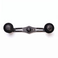 RL-Angelrollentuning- RL-TNG EGL 95 Carbon Handle mit OCT EVA Knobs - Handle-Schwarz-7x4 mm-