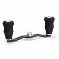 RL-Angelrollentuning- RL-TNG EGL 95 Carbon Handle mit OCT EVA Knobs - Handle-Silber-7x4 mm-