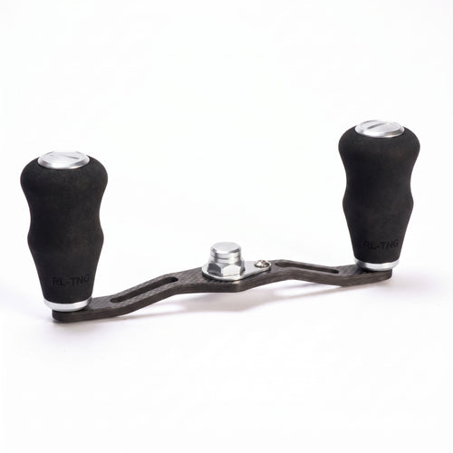 RL-Angelrollentuning- RL-TNG EGL 95 Carbon Handle mit OCT EVA Knobs - Handle-Silber-7x4 mm-