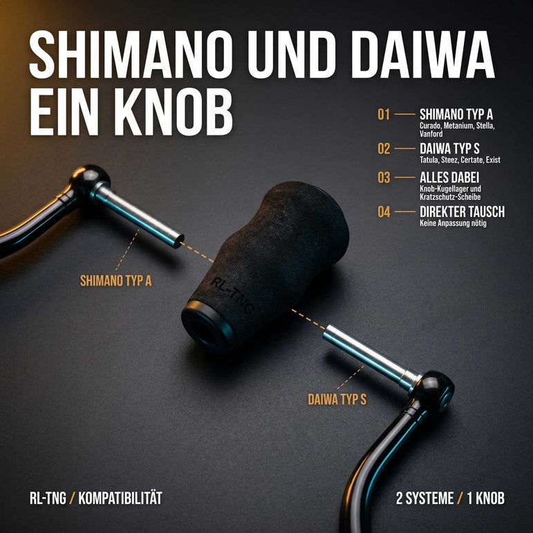 RL - Angelrollentuning - RL - TNG OCT 24 EVA Knob - Knob - Schwarz - 