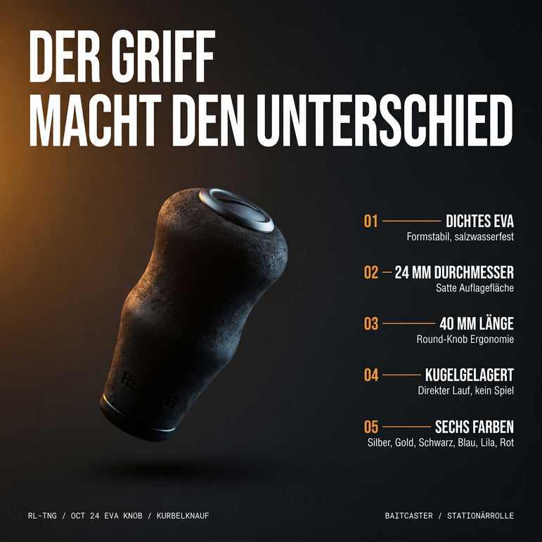 RL - Angelrollentuning - RL - TNG OCT 24 EVA Knob - Knob - Schwarz - 