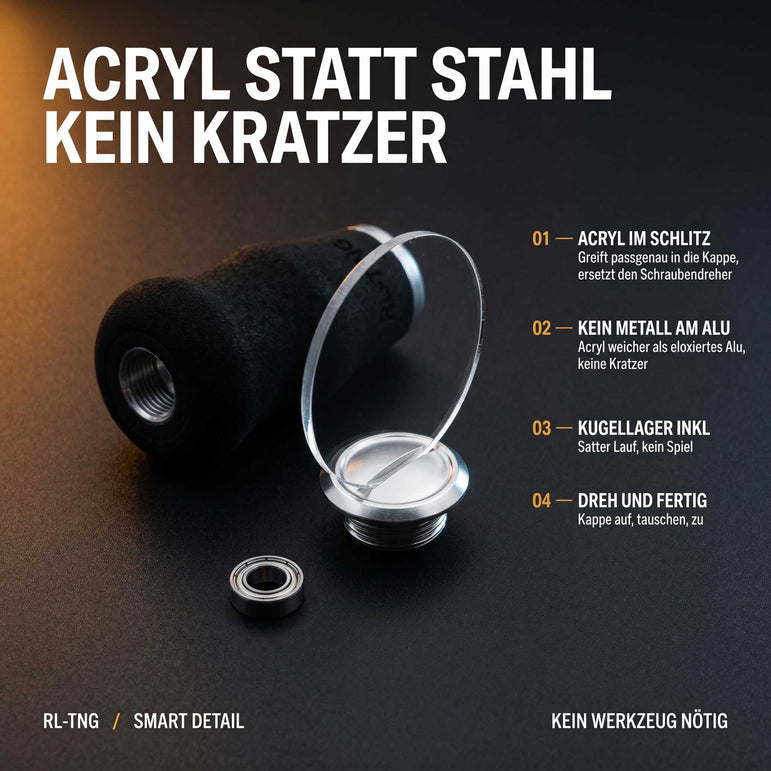 RL - Angelrollentuning - RL - TNG OCT 24 EVA Knob - Knob - Schwarz - 