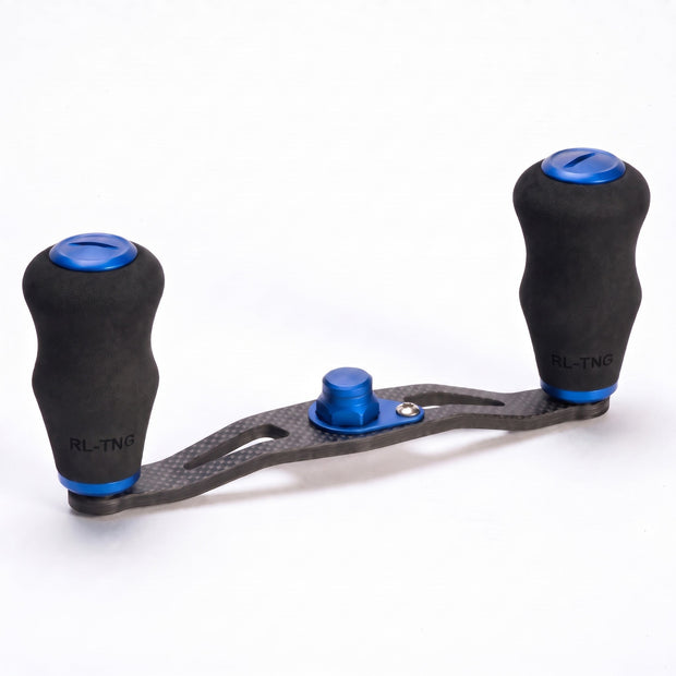 RL-Angelrollentuning- RL-TNG TGR 95 Carbon Handle mit OCT EVA Knobs - Handle-Blau-7x4 mm-