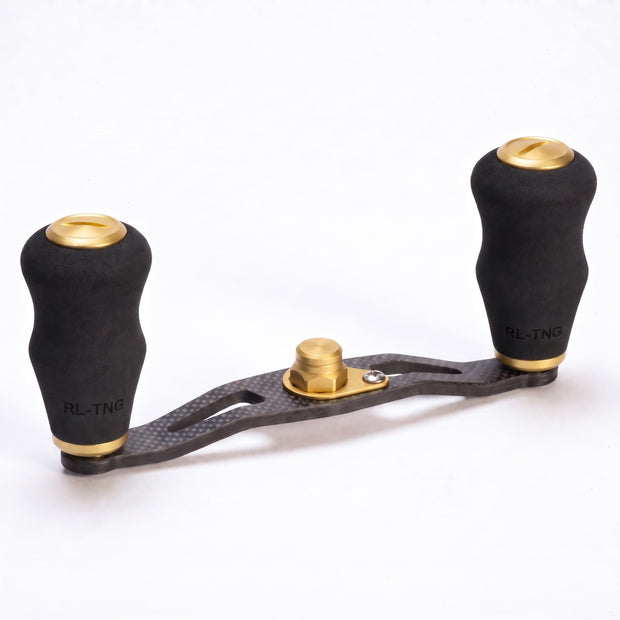 RL-Angelrollentuning- RL-TNG TGR 95 Carbon Handle mit OCT EVA Knobs - Handle-Gold-7x4 mm-