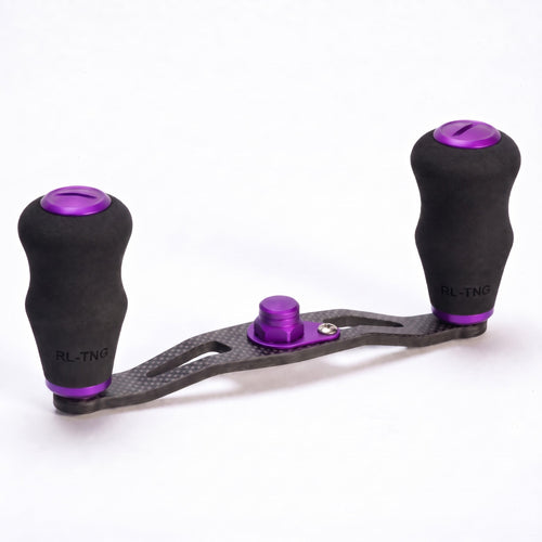 RL-Angelrollentuning- RL-TNG TGR 95 Carbon Handle mit OCT EVA Knobs - Handle-Lila-7x4 mm-