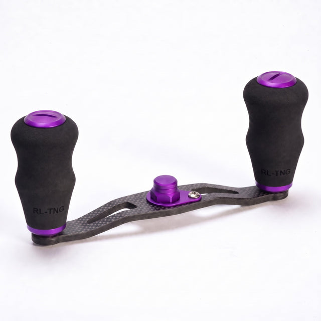 RL-Angelrollentuning- RL-TNG TGR 95 Carbon Handle mit OCT EVA Knobs - Handle-Lila-7x4 mm-