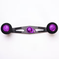 RL-Angelrollentuning- RL-TNG TGR 95 Carbon Handle mit OCT EVA Knobs - Handle-Lila-7x4 mm-