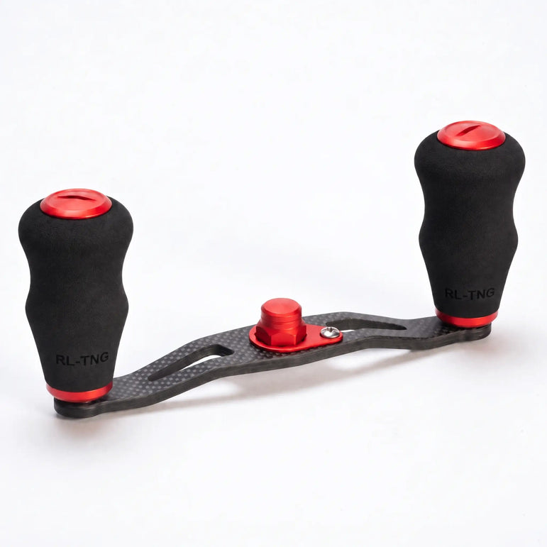 RL-Angelrollentuning- RL-TNG TGR 95 Carbon Handle mit OCT EVA Knobs - Handle-Rot-7x4 mm-