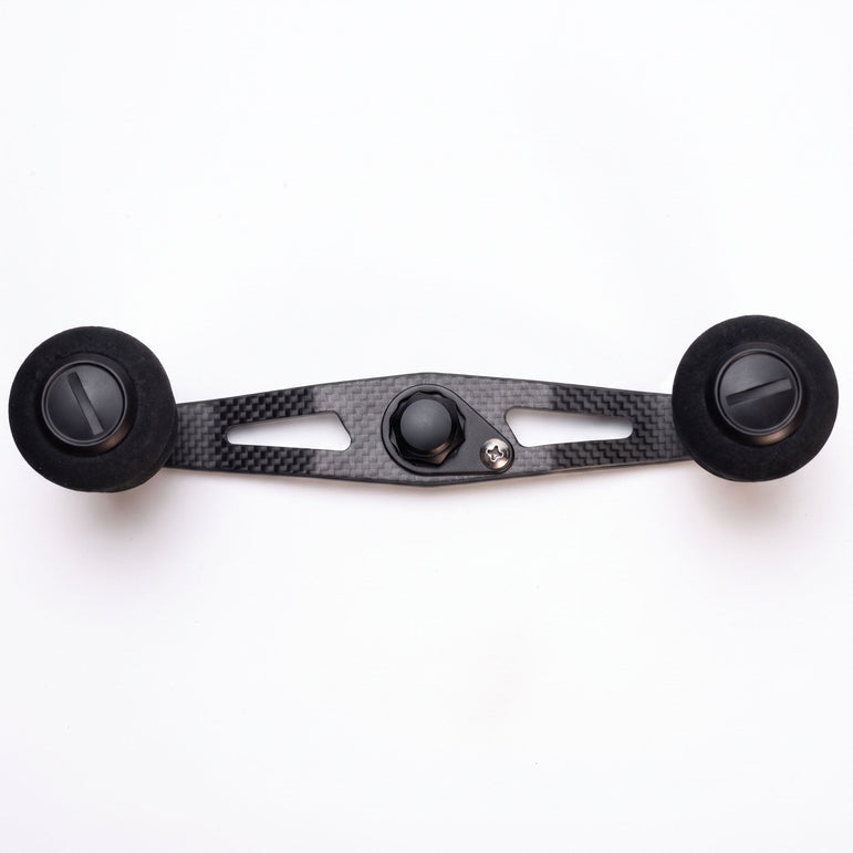RL-Angelrollentuning- RL-TNG TGR 95 Carbon Handle mit OCT EVA Knobs - Handle-Schwarz-7x4 mm-