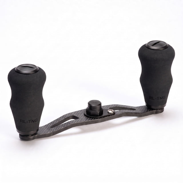 RL-Angelrollentuning- RL-TNG TGR 95 Carbon Handle mit OCT EVA Knobs - Handle-Schwarz-7x4 mm-